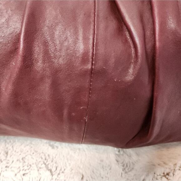 TORY BURCH BURGANDY HOBO BAG - Picture 5 of 16